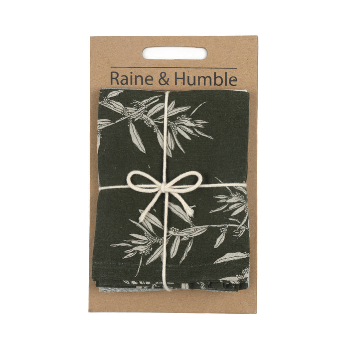 Tea Towel Set Olives - Green