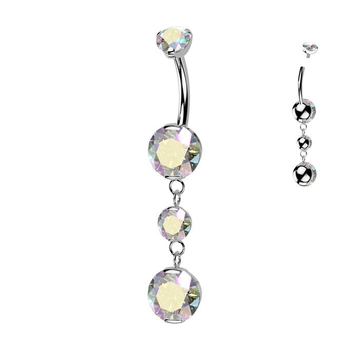 (TIN44) Belly Rings Titanium