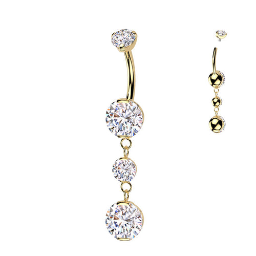 (TIN44) Belly Rings Titanium