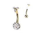 (TIN48) Belly Rings Titanium