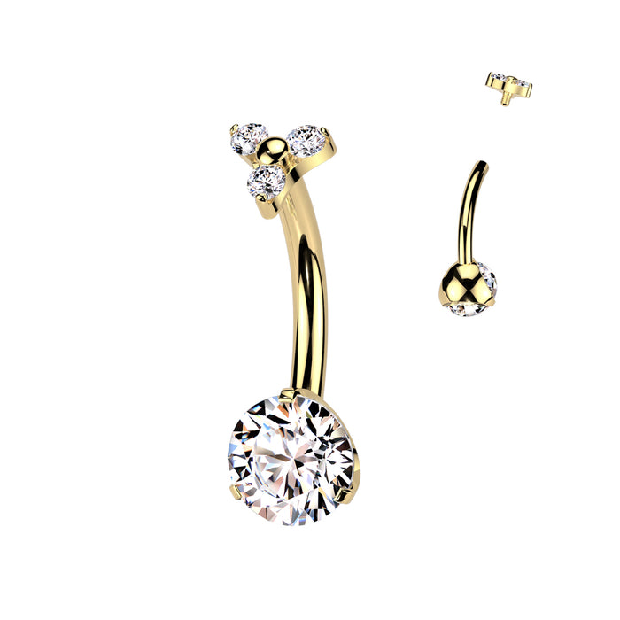 (TIN48) Belly Rings Titanium
