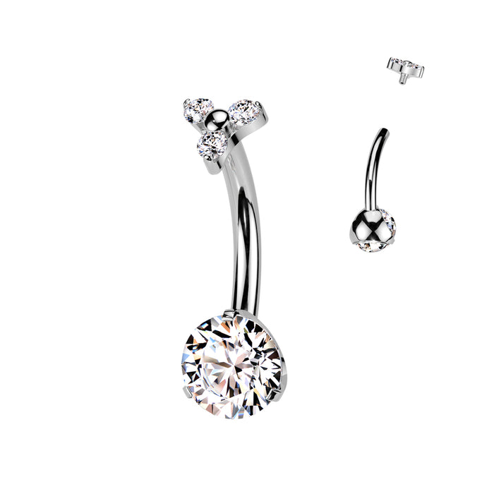 (TIN48) Belly Rings Titanium