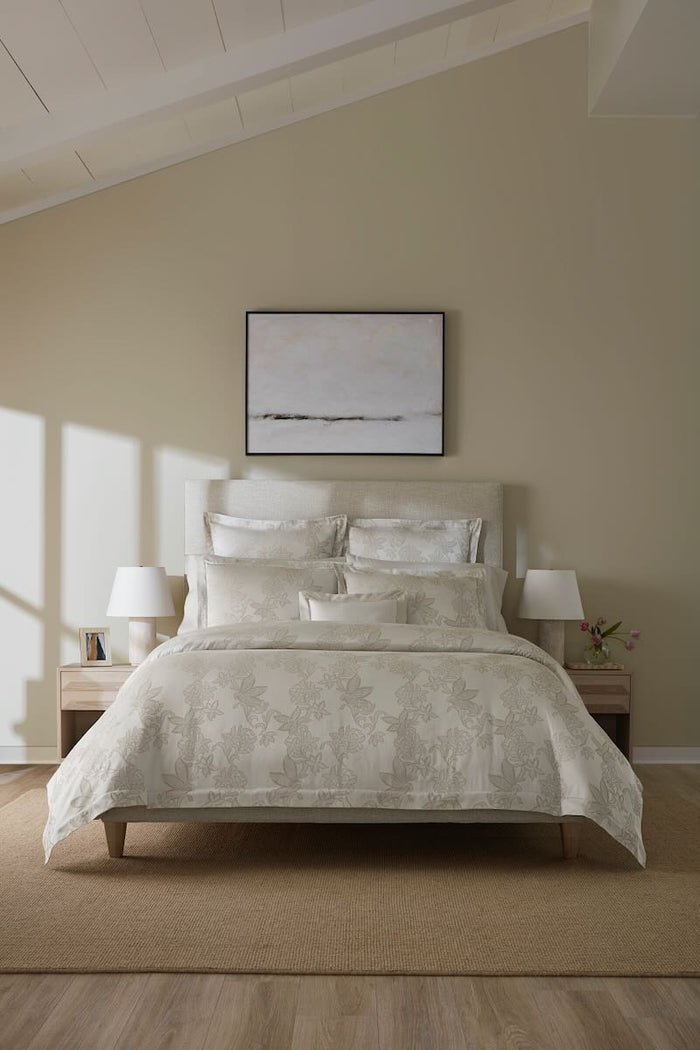 Tivoli Taupe Continental Sham 26X26 | Sferra at Fig Linens and Home