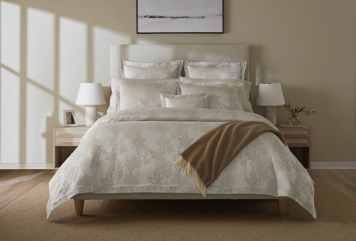 Tivoli Taupe Continental Sham 26X26 | Sferra at Fig Linens and Home