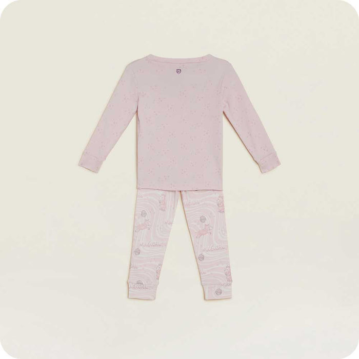 warmies pj set on a cream background