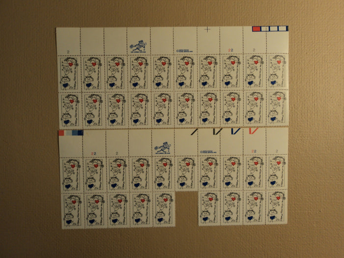 USPS Scott 2104 20c 1984 Family Unity Lot Of 2 Plate Block 39 Stamps Mint NH -- New