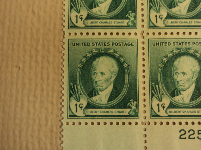 USPS Scott 884-88 American Artists 1940 Lot Of 5 Plate Block 20 Stamps Mint NH -- New