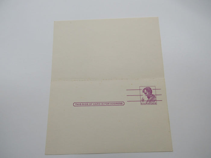 USPS-Scott-UY18-4c-Abraham-Lincoln-Carmine-Rose-On-Buff-Postal-Reply-Card-884 3