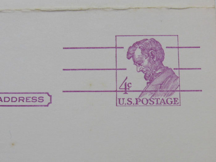 USPS-Scott-UY18-4c-Abraham-Lincoln-Carmine-Rose-On-Buff-Postal-Reply-Card-884 6