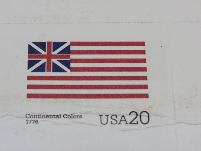 USPS-UX317-36-20c-USA-4-Flags-Sheet-Continental-Colors-F-(Fine)-Postal-Card-374 4