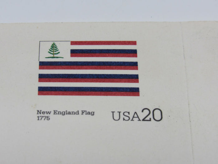 USPS-UX317-36-20c-USA-4-Flags-Sheet-Continental-Colors-F-(Fine)-Postal-Card-374 5