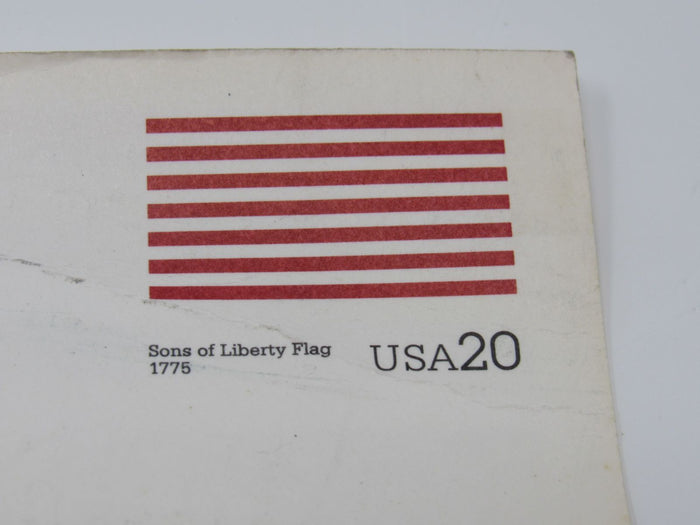 USPS-UX317-36-20c-USA-4-Flags-Sheet-Continental-Colors-F-(Fine)-Postal-Card-374 6