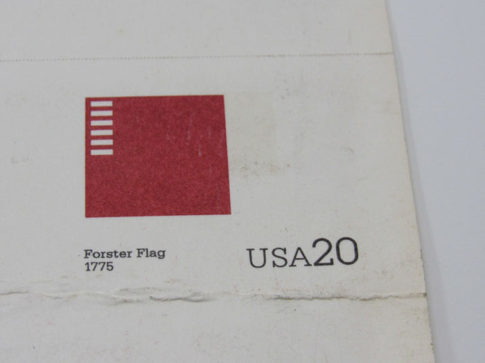 USPS-UX317-36-20c-USA-4-Flags-Sheet-Continental-Colors-F-(Fine)-Postal-Card-374 7