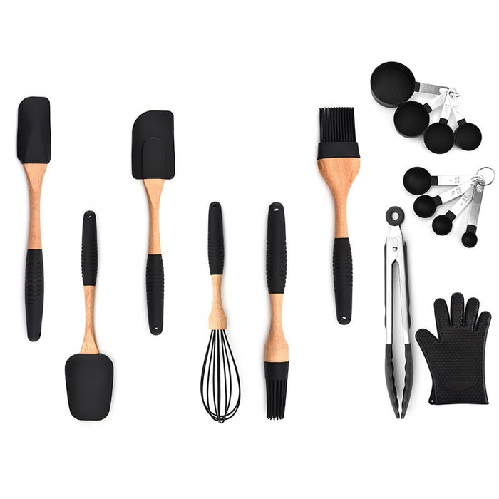 Wooden Handle Silicone Kitchenware