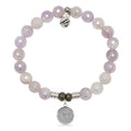 Zodiac Collection: Mauve Jade Gemstone Bracelet with Taurus Sterling Silver Charm